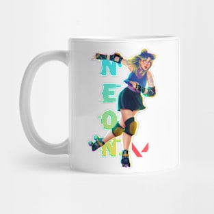 Neon Valorant Rollerblade Mug